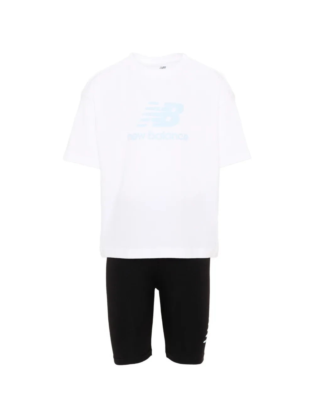 New Balance Kids logo-print cotton tracksuit - Bianco