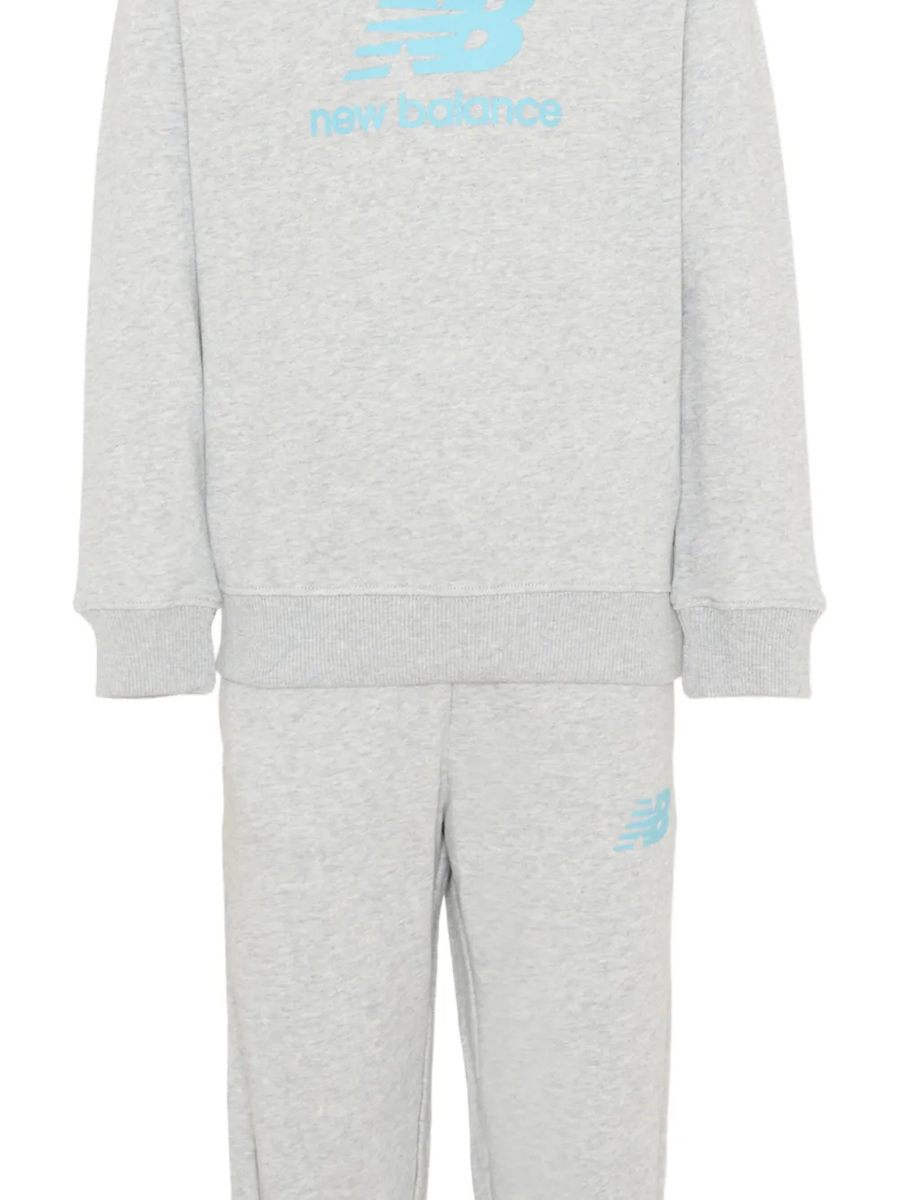 New Balance Kids Trainingspak met logoprint Grijs
