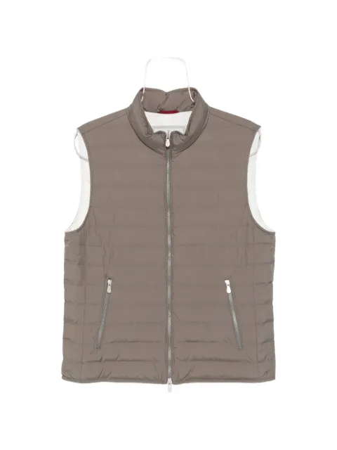 Brunello Cucinelli quilted high-neck gilet