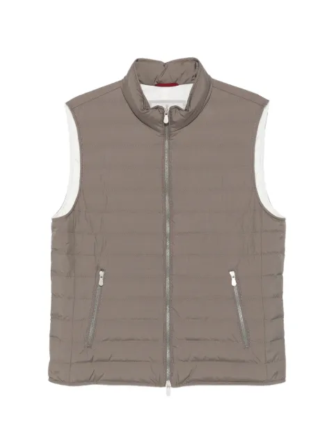 Brunello Cucinelli quilted high-neck gilet