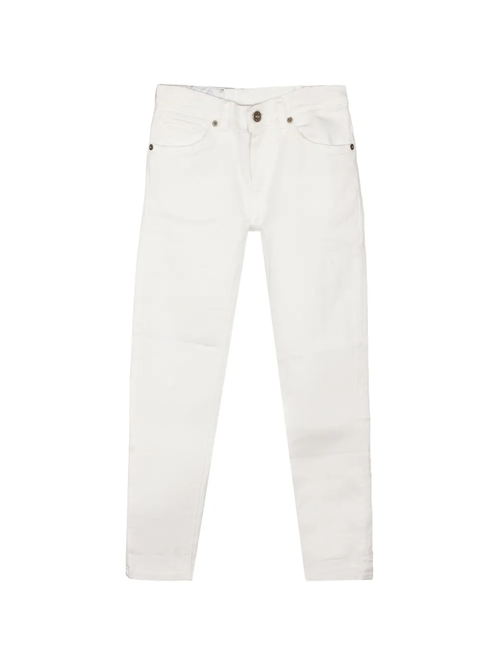 DONDUP KIDS logo-detail skinny jeans - Bianco