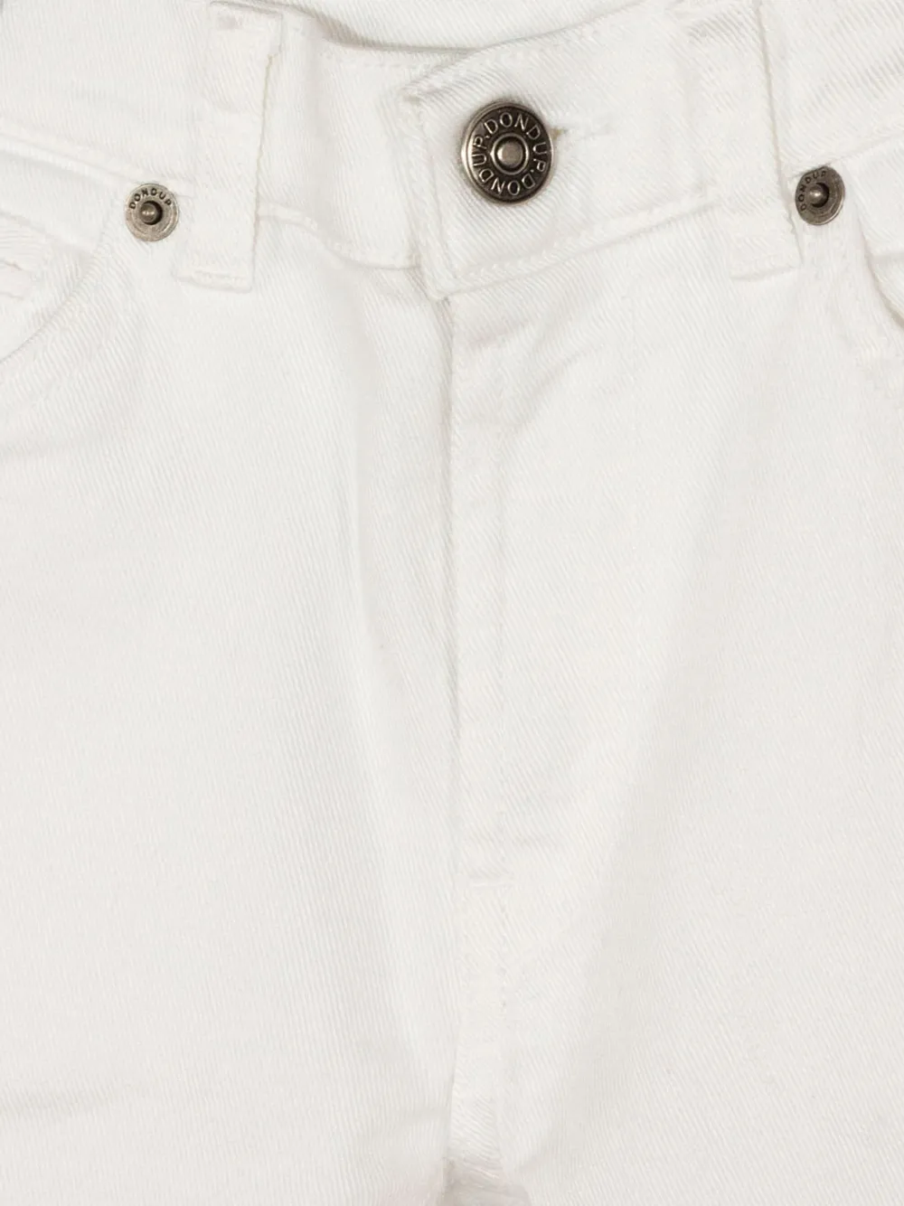 DONDUP KIDS Skinny jeans met logodetail Wit