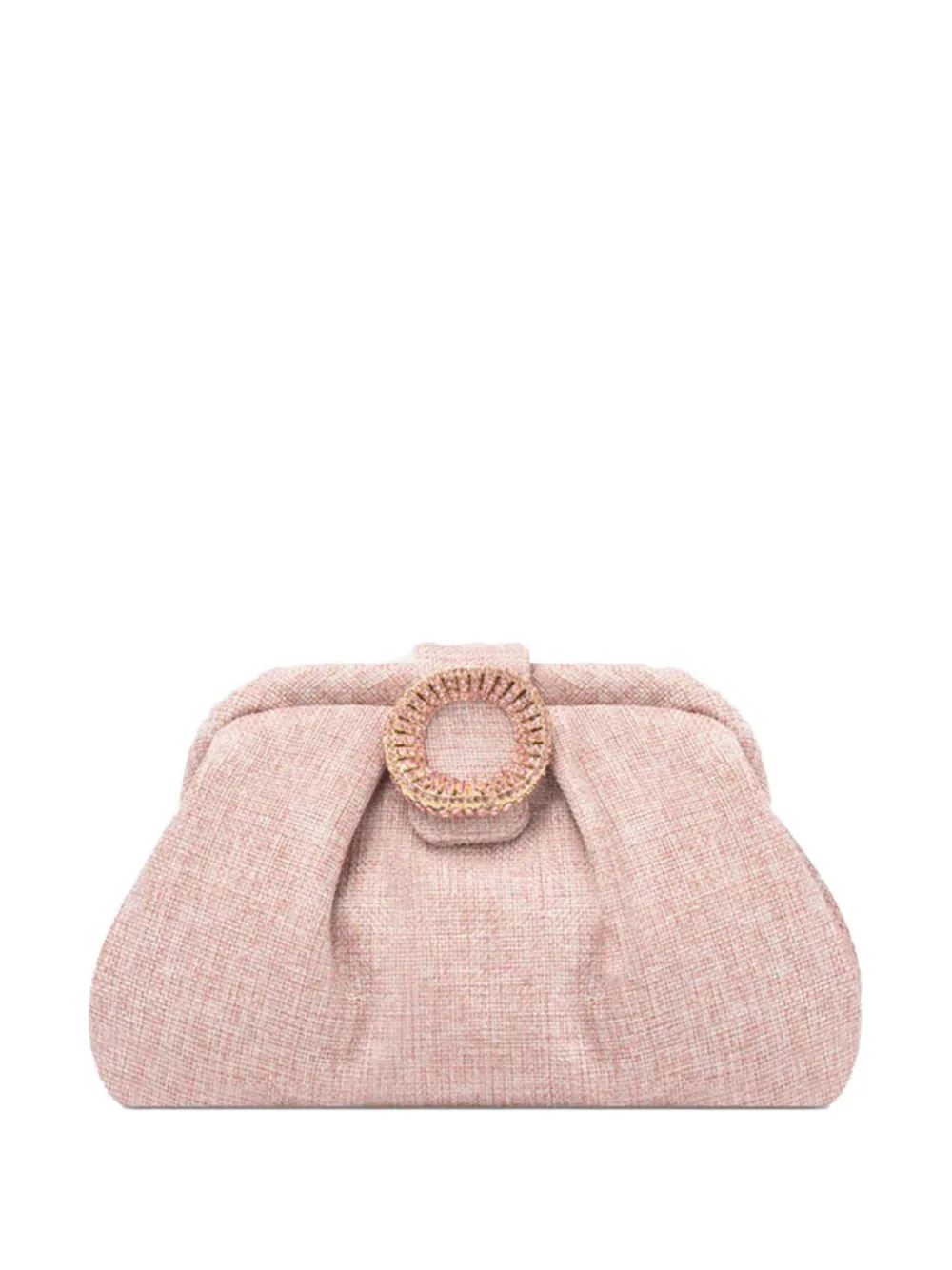 TWENTY FOURHAITCH Bakios jewelled-buckle cluch bag - Rosa