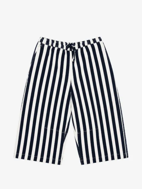 michael coal striped drawstring trousers