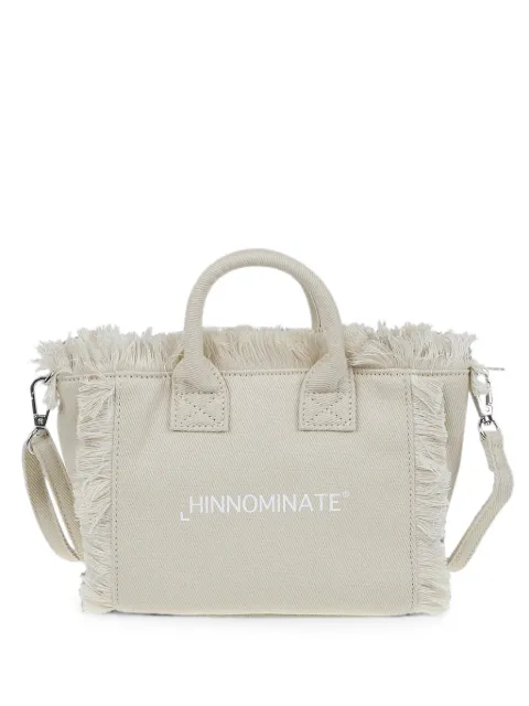 HINNOMINATE fringed canvas shoulder bag
