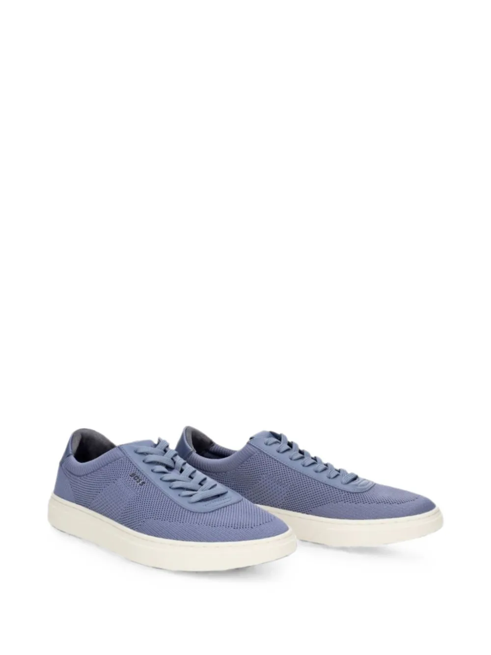 BOSS knitted low-top sneakers Blauw