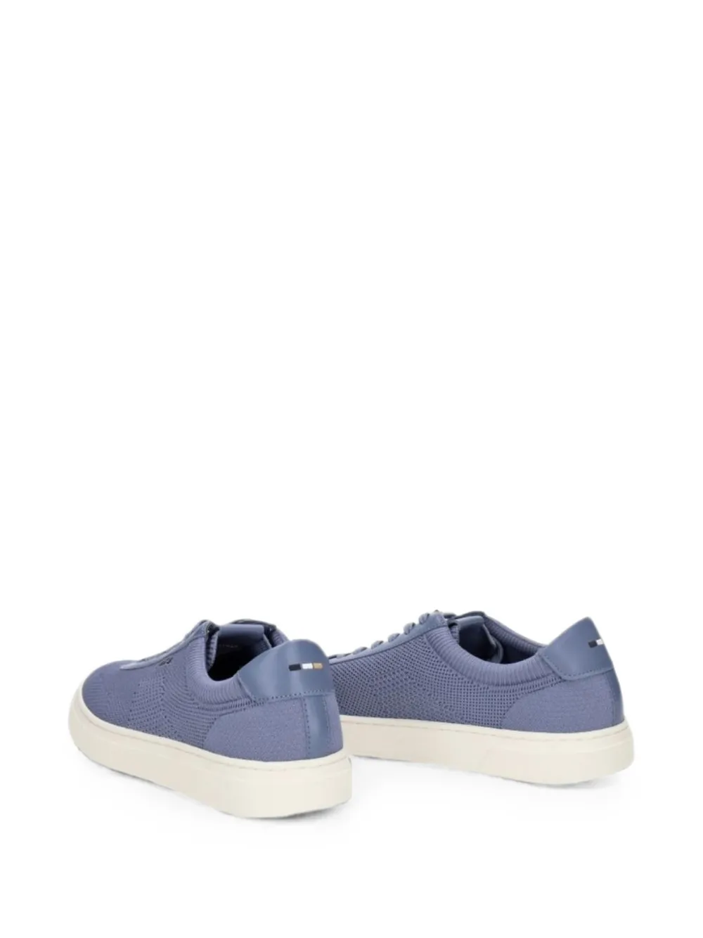 BOSS knitted low-top sneakers Blauw