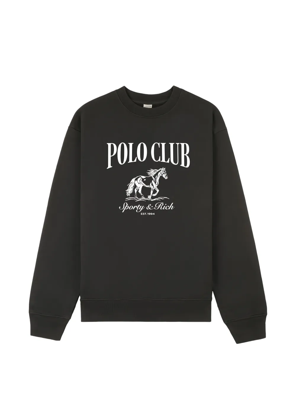 Sporty & Rich graphic-print sweater - Nero