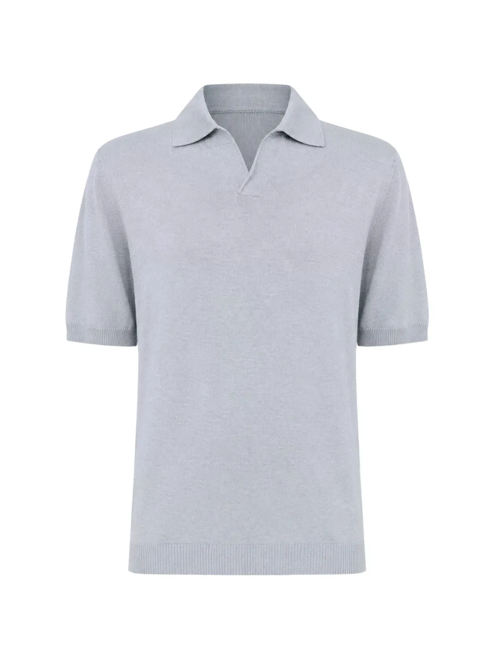 Lardini short-sleeve knit polo shirt - Grau
