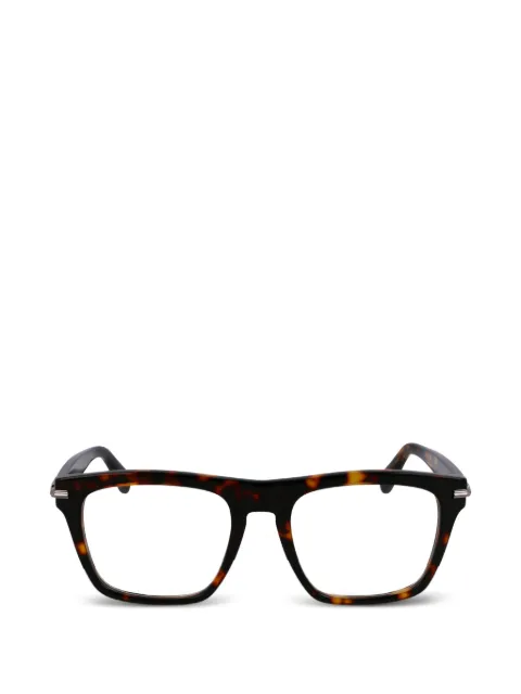 Ferragamo Eyewear lentes con armazón cuadrada estilo carey