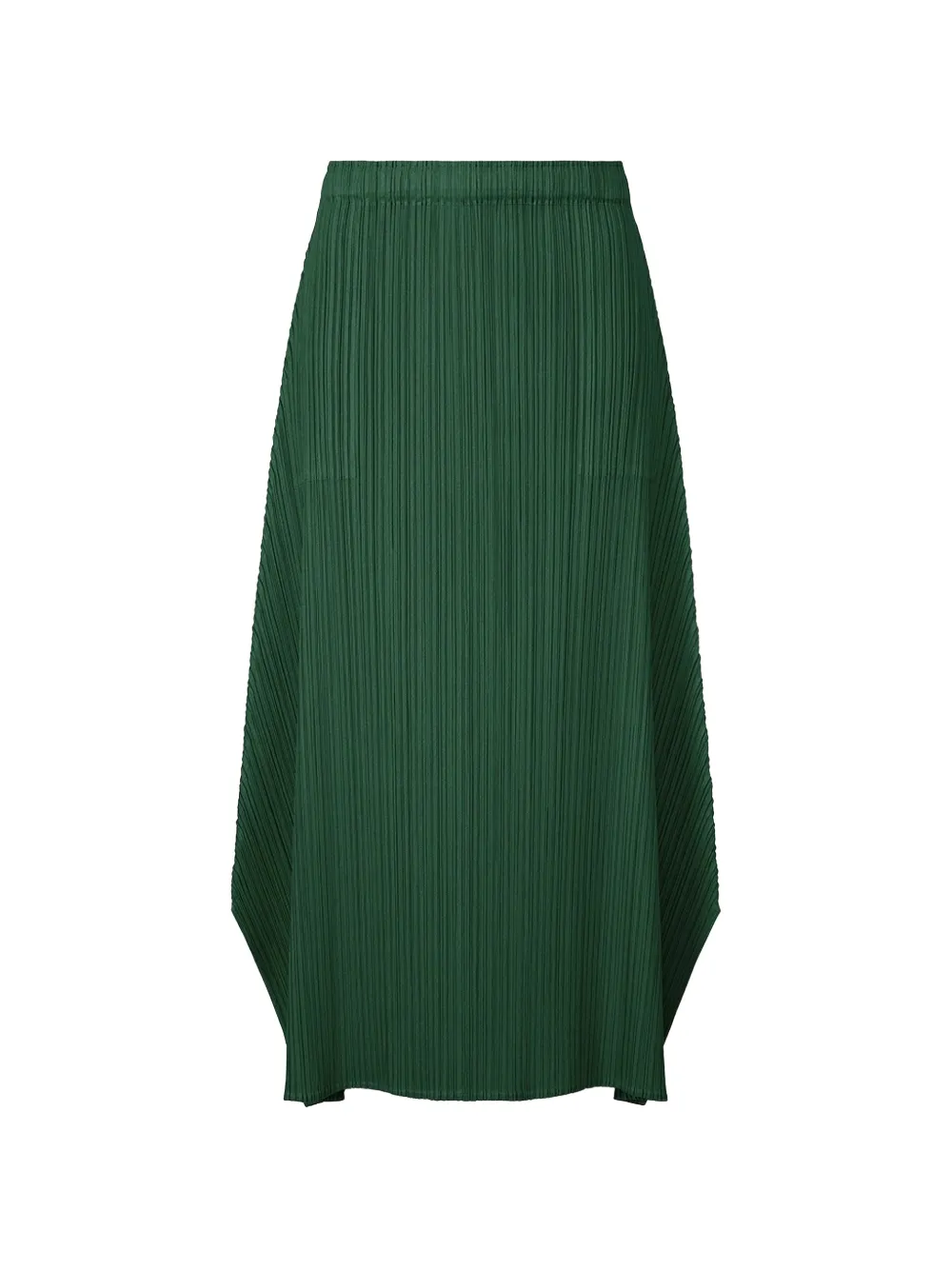Pleats Please Issey Miyake pleated midi skirt - Verde