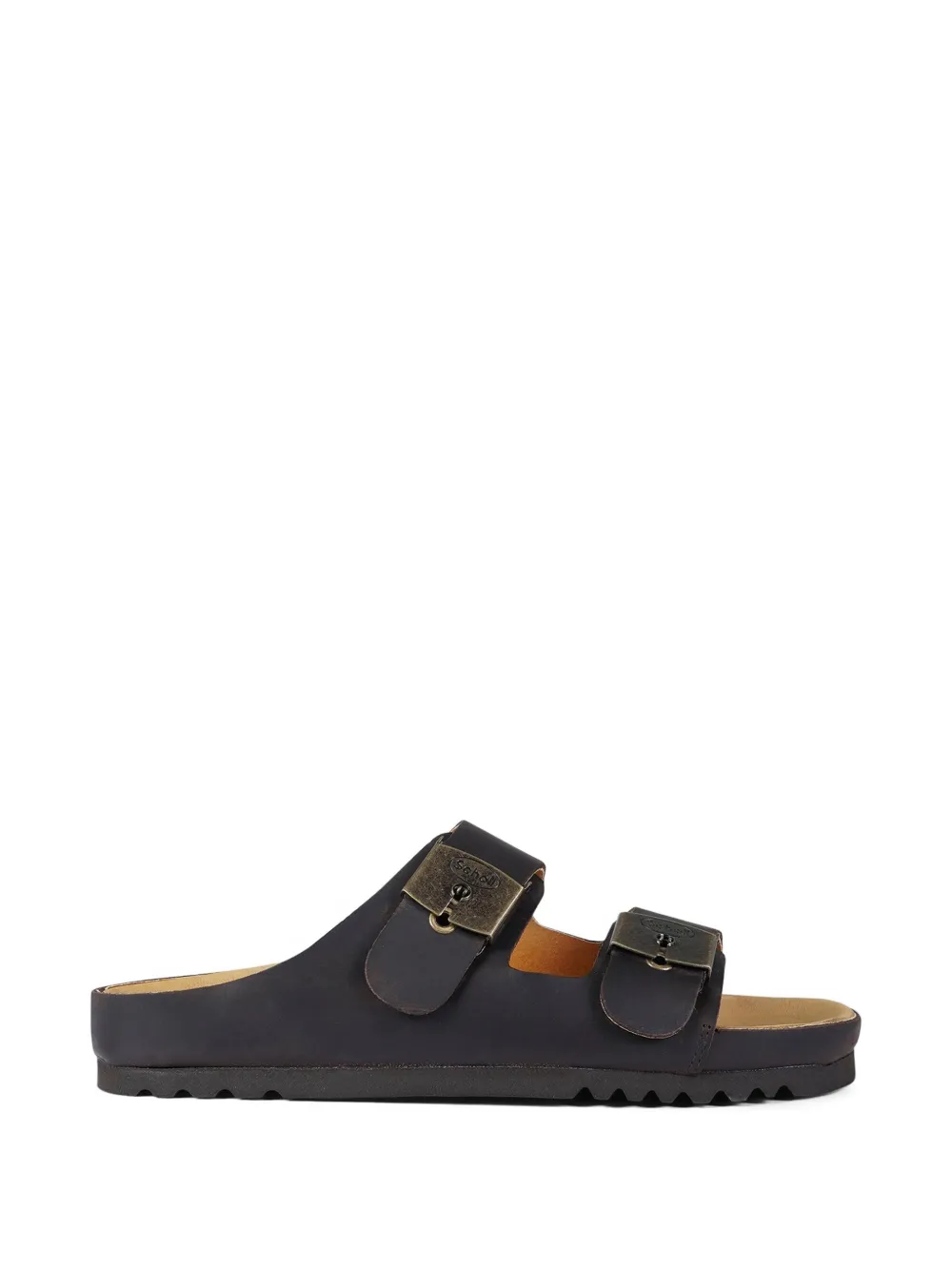 Scholl buckle-fastening sandals - Braun