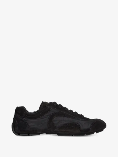 Prada suede-panelled sneakers