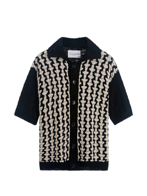 Roberto Collina crochet-knit short-sleeve shirt