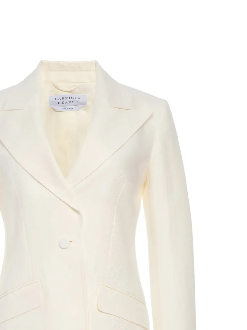 Gabriela Hearst Leiva Blazer in White, view 2