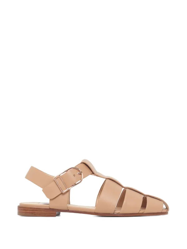 Gabriela Hearst Lynn Flat Sandals in Neutrals