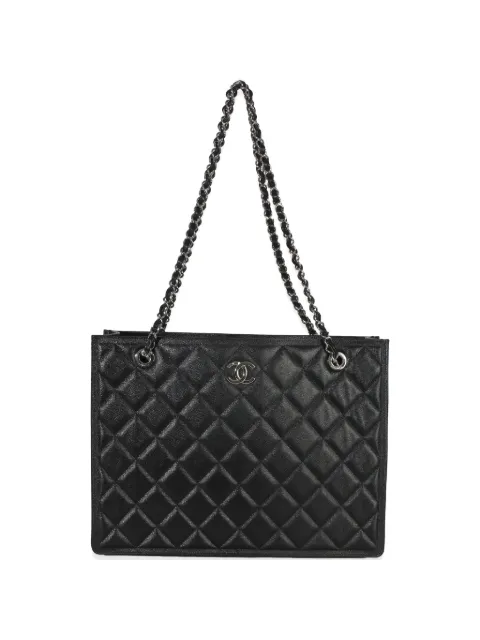 CHANEL Pre-Owned large CC-plaque tote bag