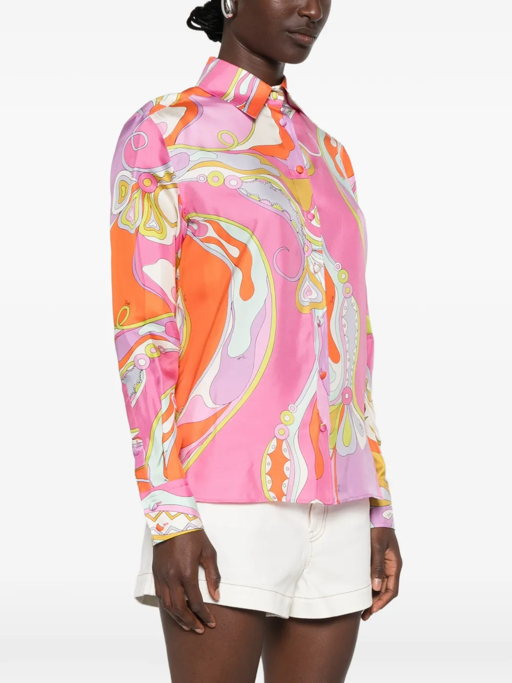PUCCI Overhemd met abstracte print Roze