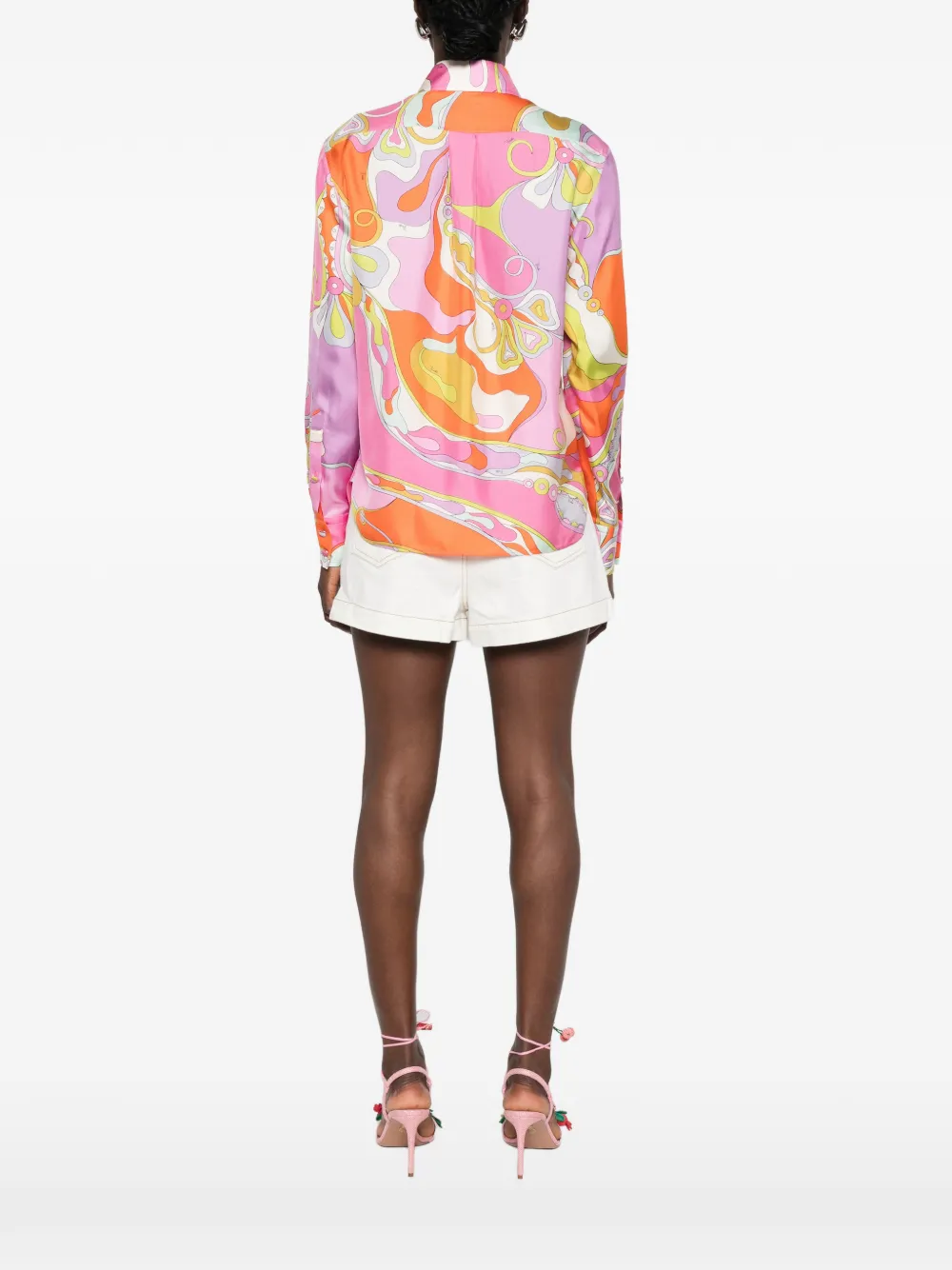 PUCCI Overhemd met abstracte print Roze
