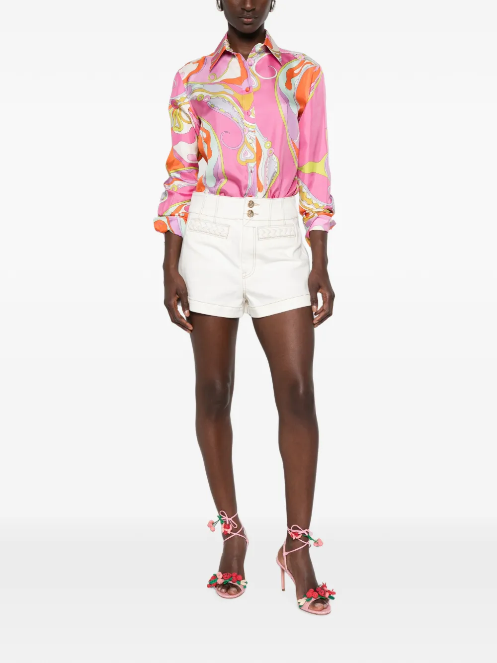 PUCCI Overhemd met abstracte print Roze