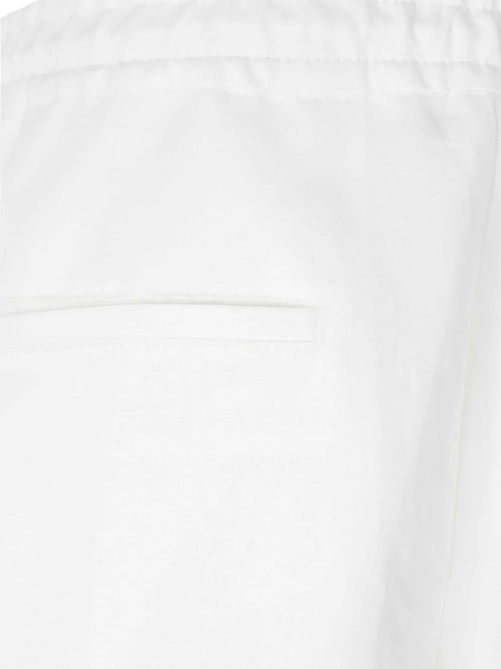 Canali Shorts met trekkoordtaille Wit