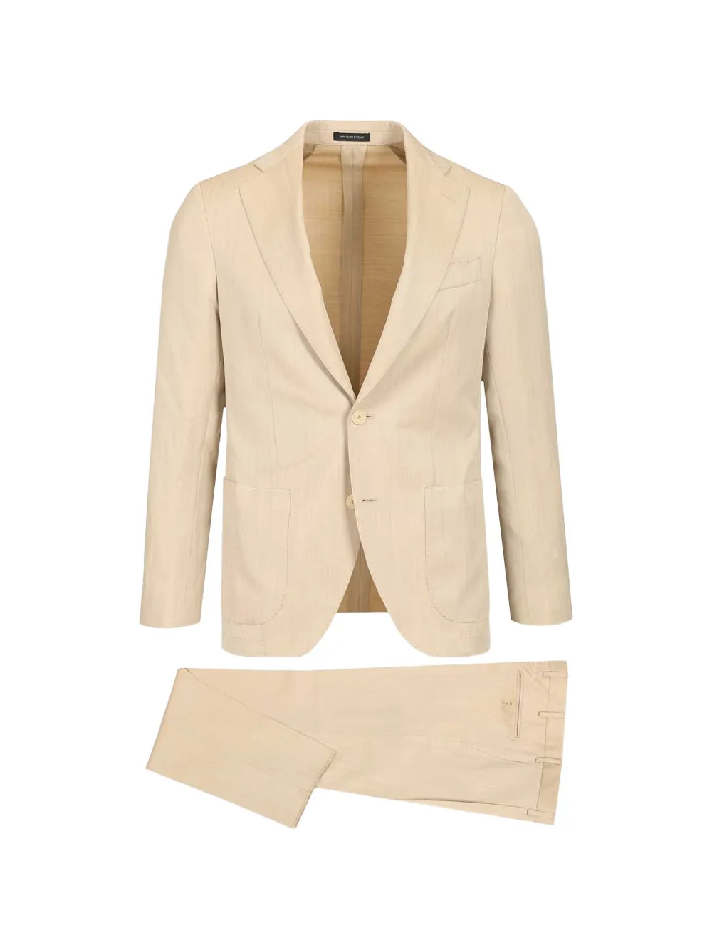 Al Duca D’Aosta 1902 herringbone single-breasted suit - Toni neutri