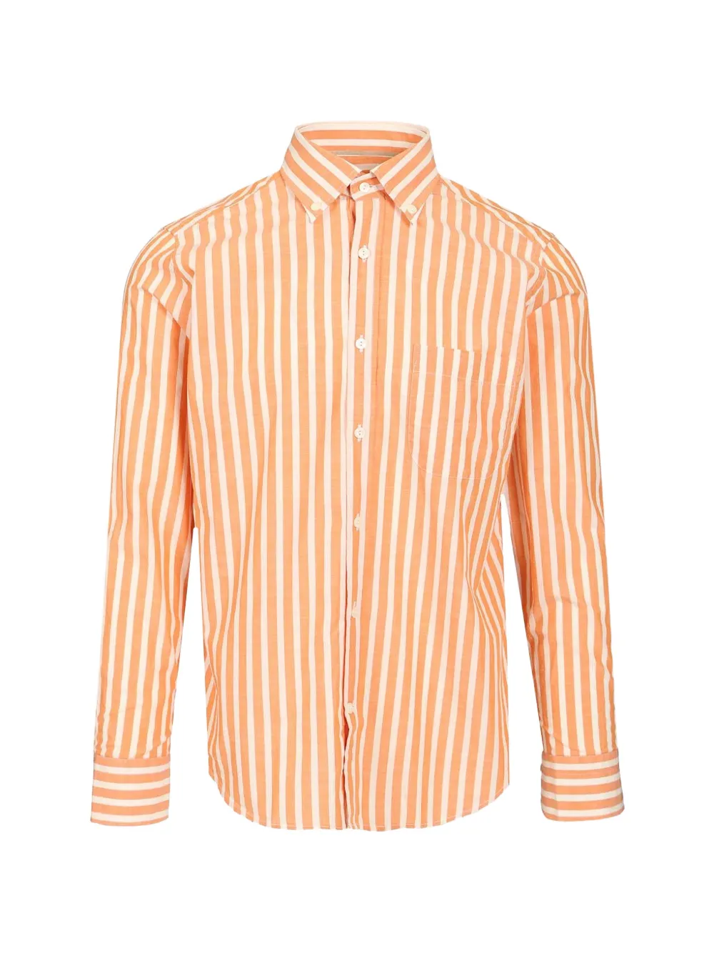 Al Duca D’Aosta 1902 vertical-stripe button-down shirt - Orange