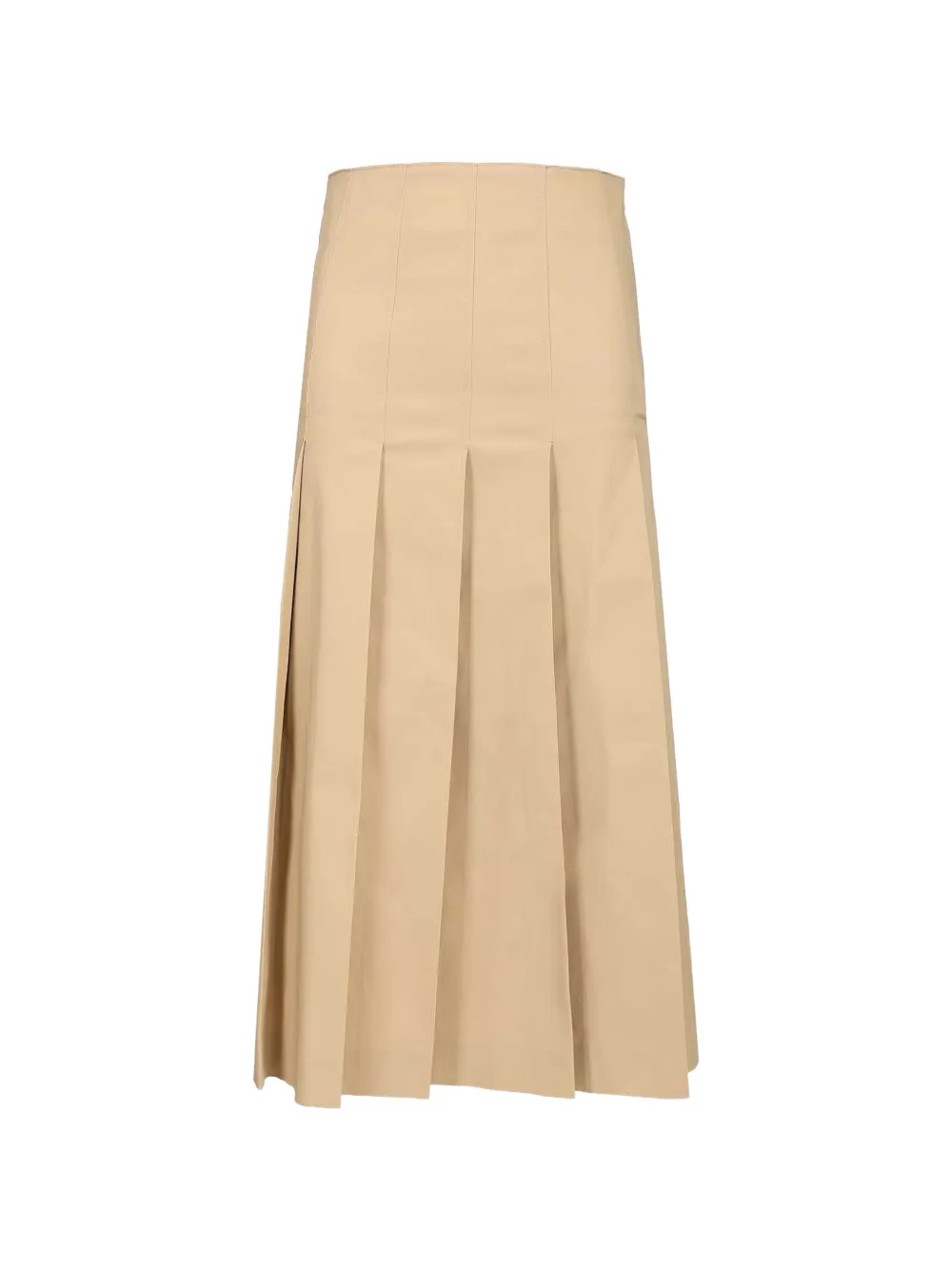 Al Duca D’Aosta 1902 pleated midi skirt - Toni neutri