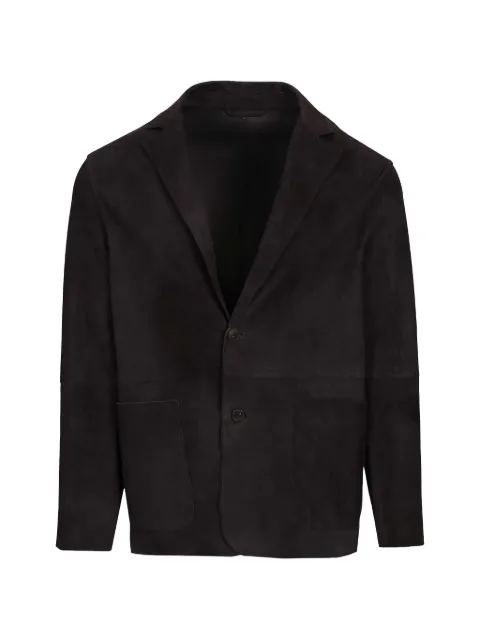 Al Duca D’Aosta 1902 single-breasted suede blazer