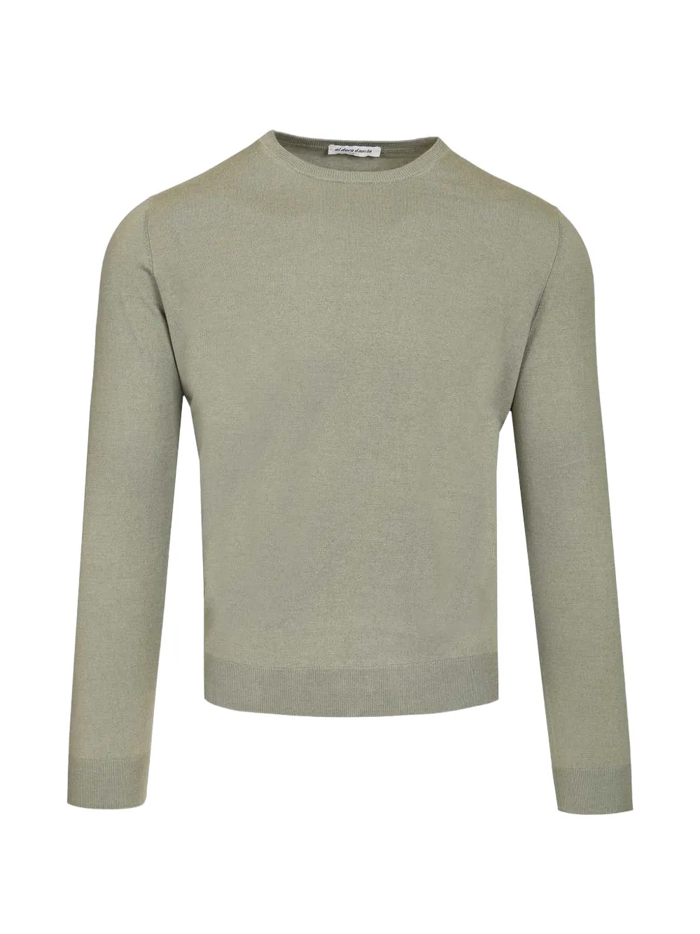 Al Duca D’Aosta 1902 ribbed-trim crew-neck long-sleeve t-shirt - Verde