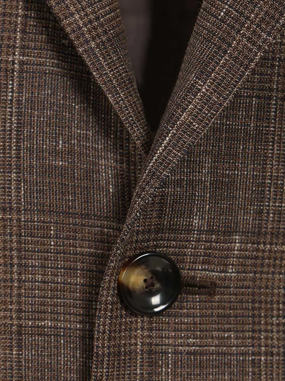 Al Duca D Aosta 1902 Prince of Wales geruite blazer Bruin