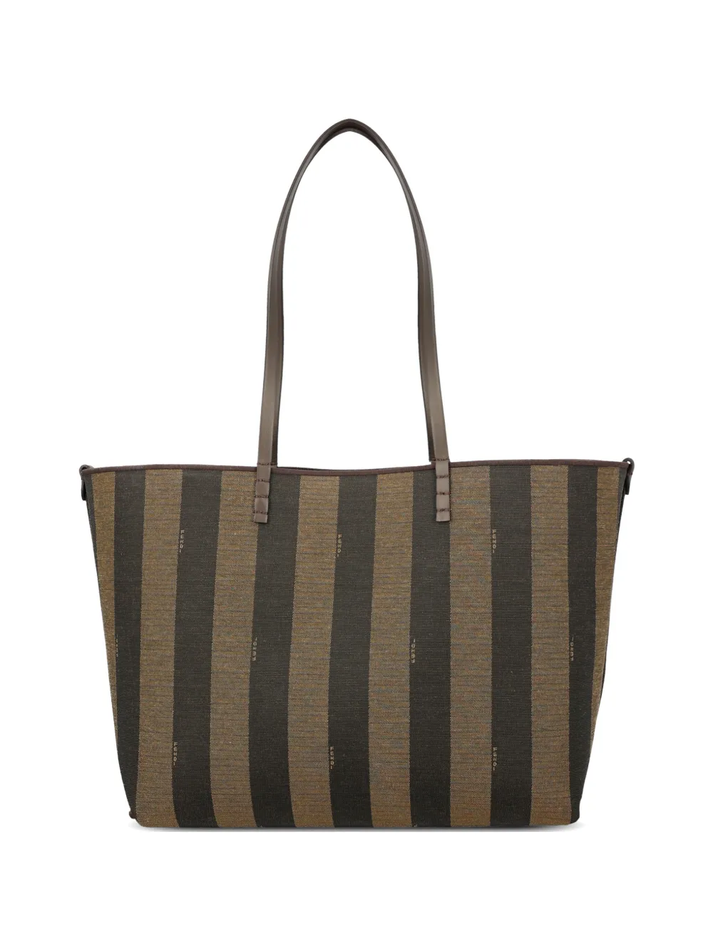 FENDI medium Roll FF jacquard tote bag - Marrone