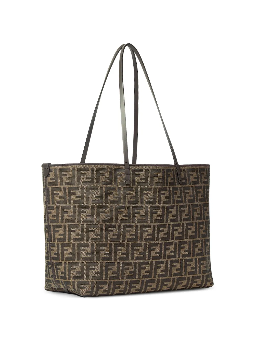 FENDI Roll medium shopper met FF jacquard Bruin