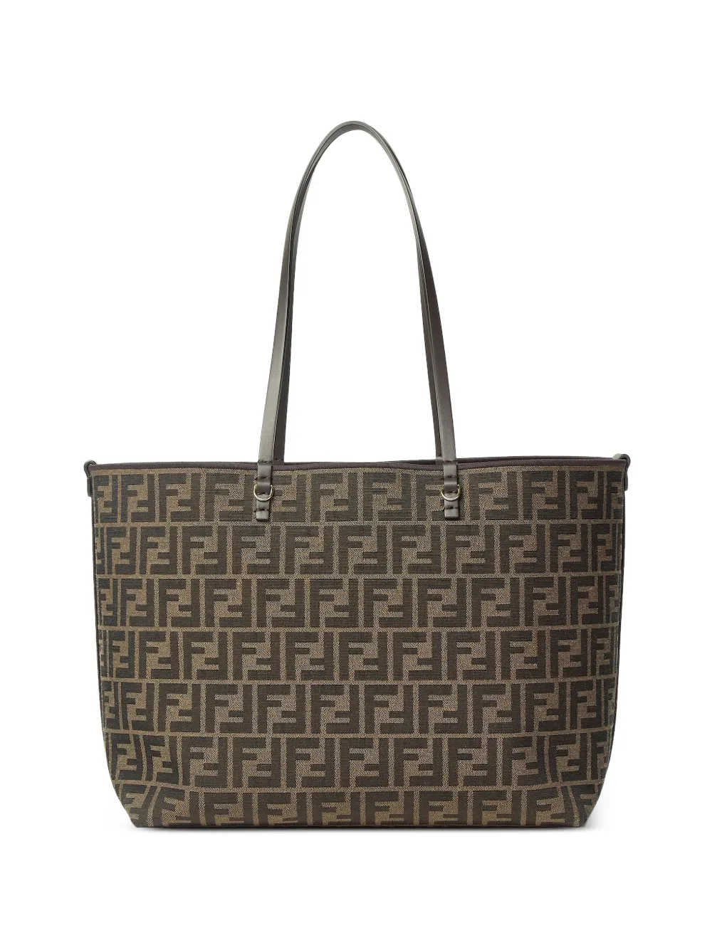 FENDI Roll medium shopper met FF jacquard Bruin