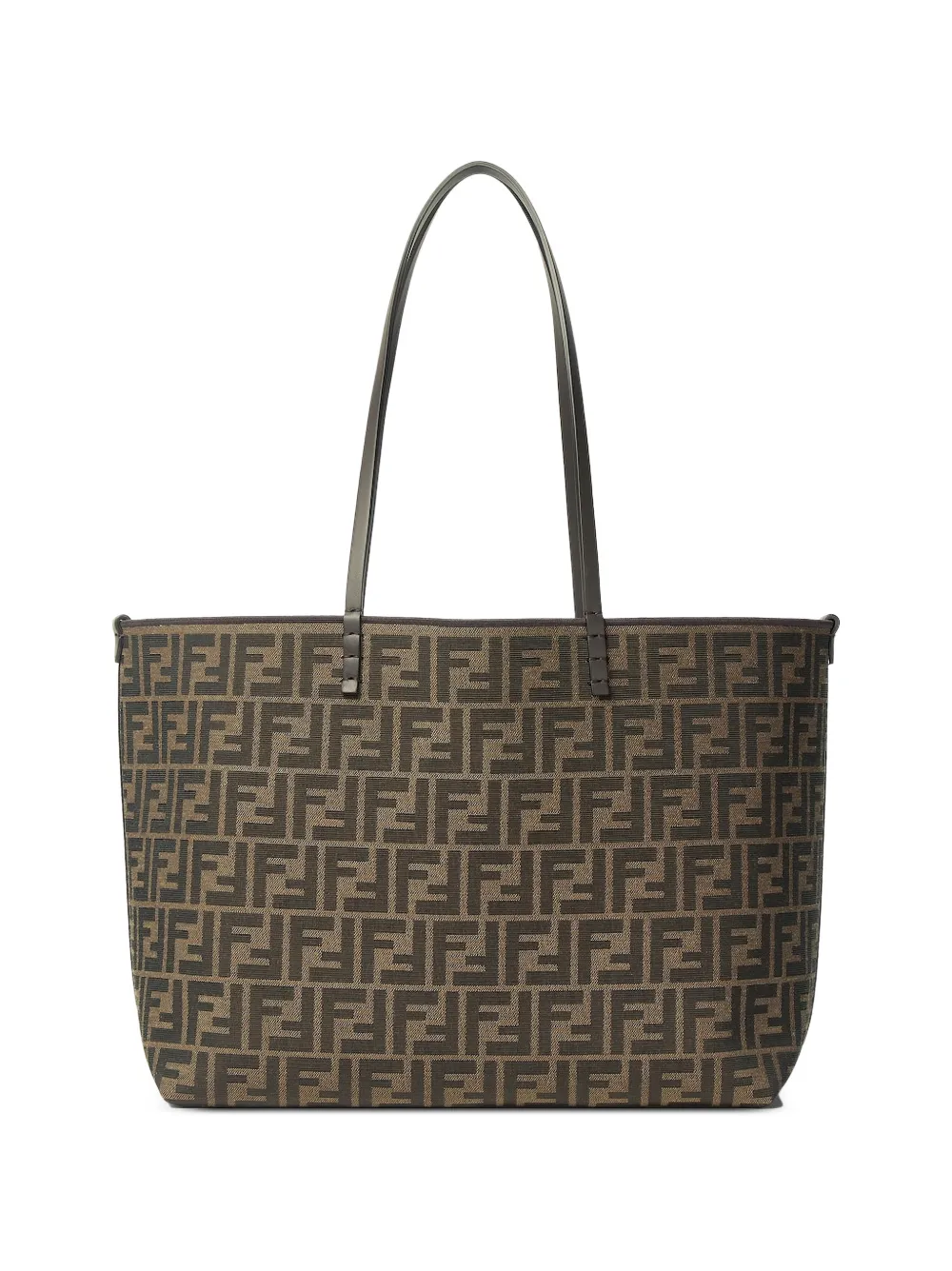 FENDI Roll medium shopper met FF jacquard Bruin