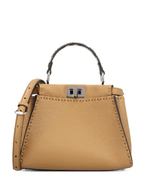 FENDI ピーカブー セレリア バッグ | ブラウン | FARFETCH JP