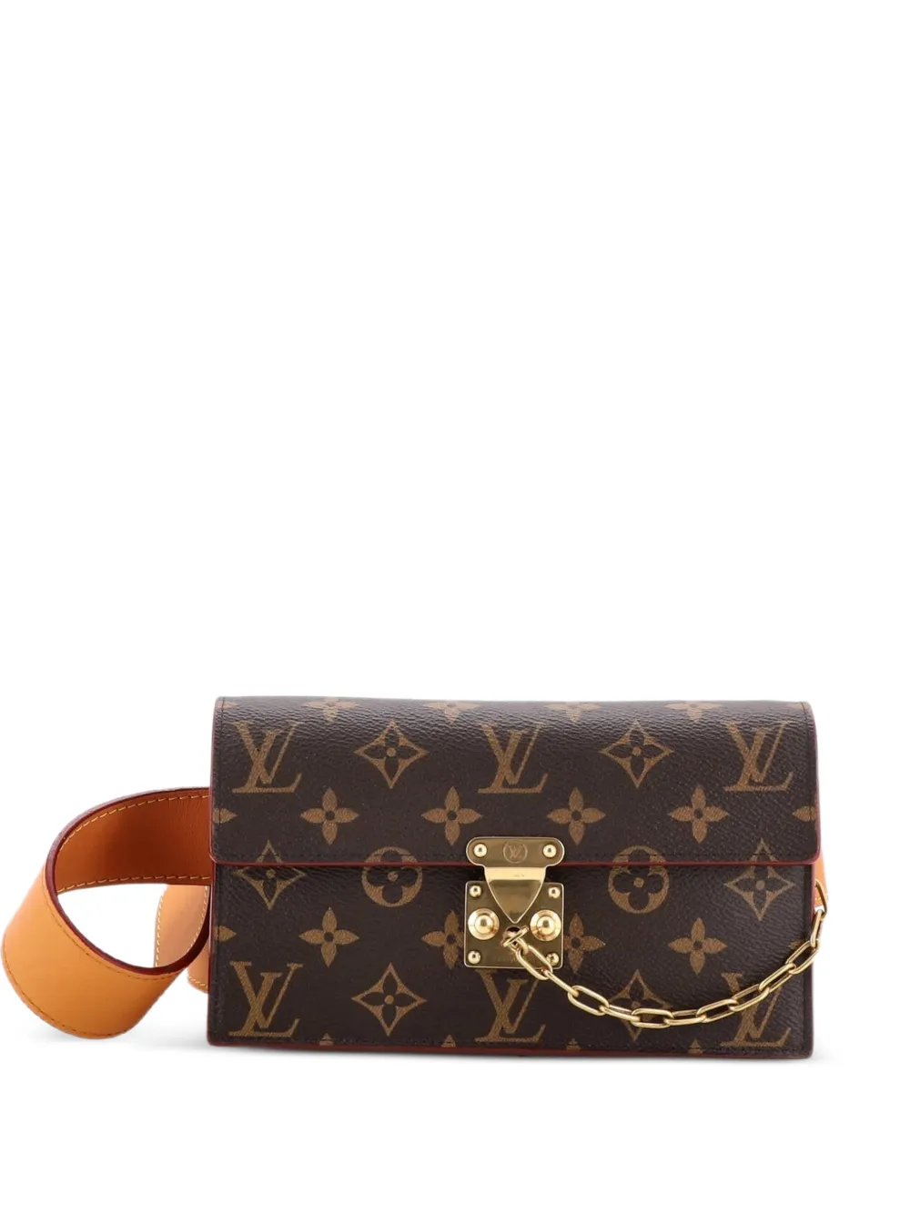 Louis Vuitton Pre-Owned S Lock Pouch Monogram Canvas belt bag - Braun