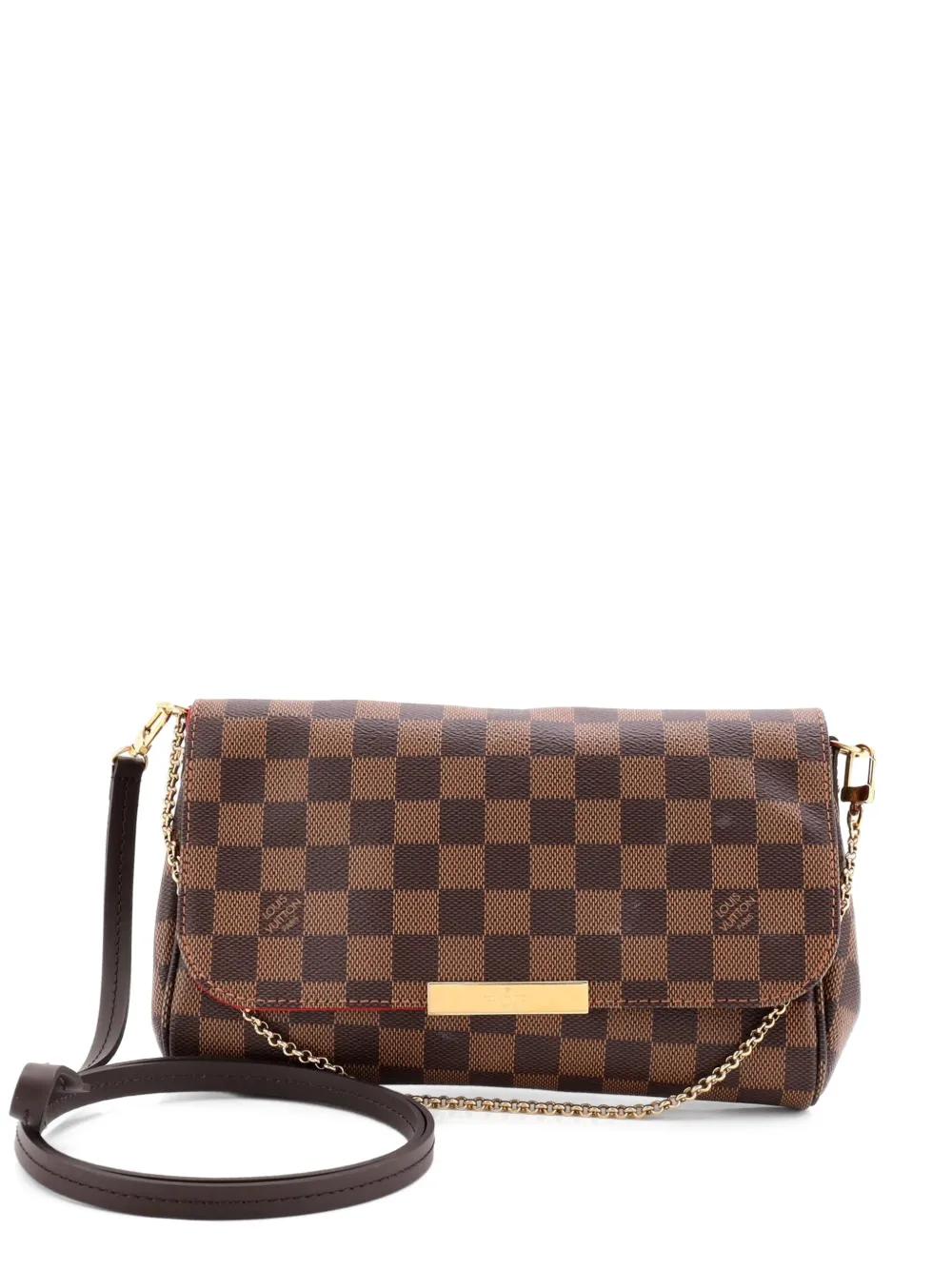 Louis Vuitton Pre-Owned Borsa a tracolla Favorite MM Damier - Marrone