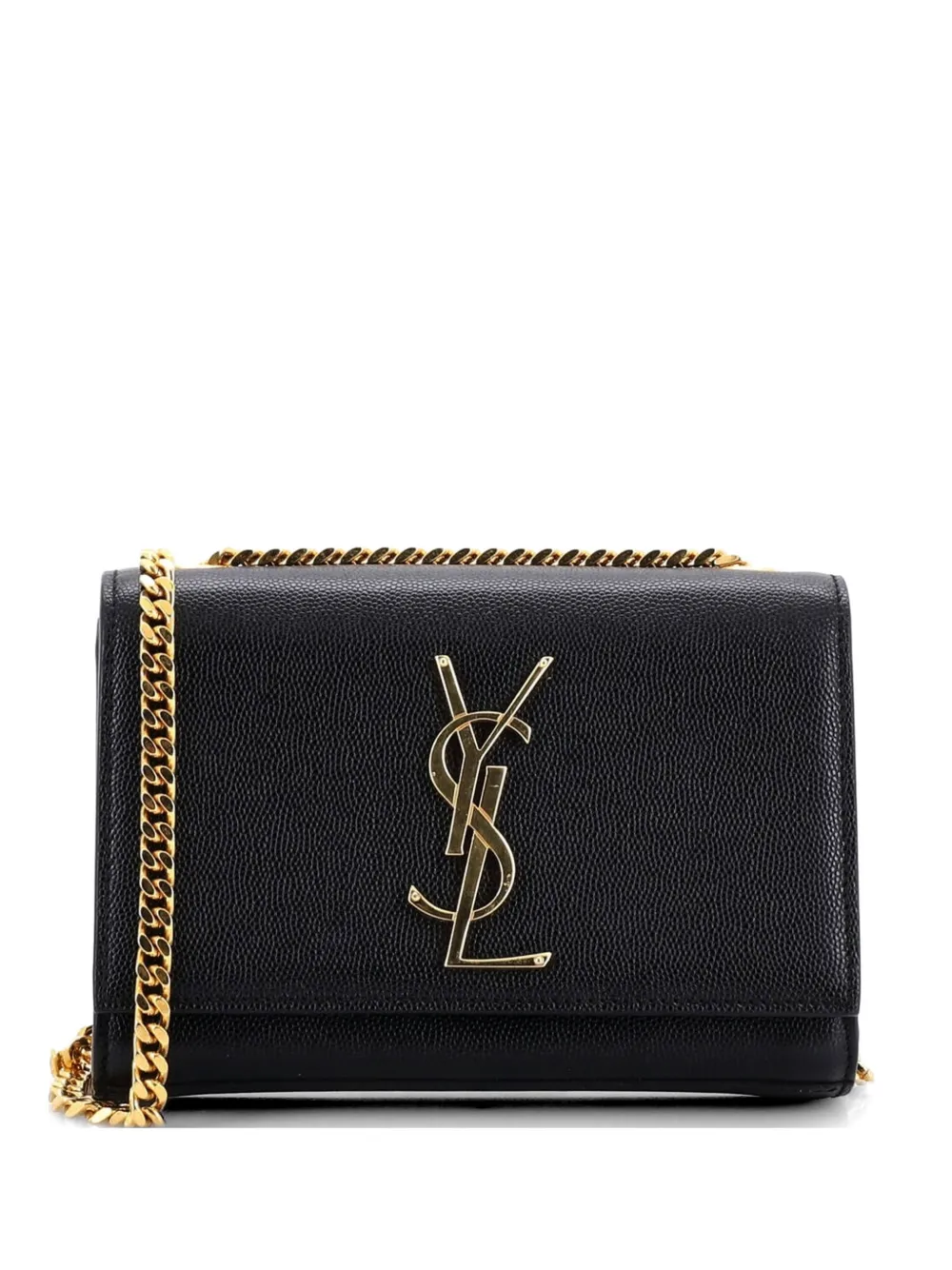 Saint Laurent Pre-Owned Classic Monogram Grainy Leather Small crossbody bag - Black