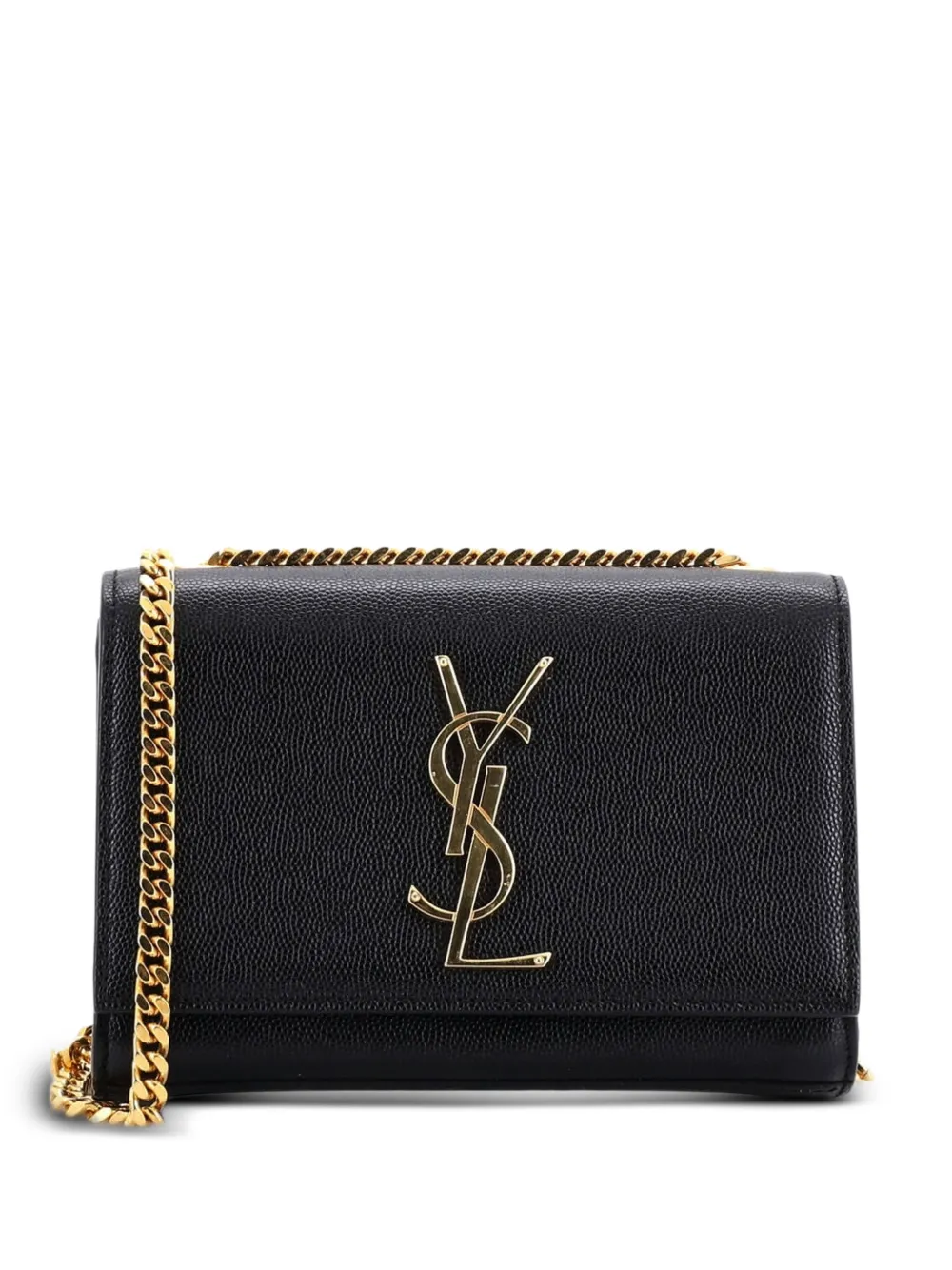 Saint Laurent Pre-Owned Classic Monogram Grainy Leather Small crossbody bag - Nero