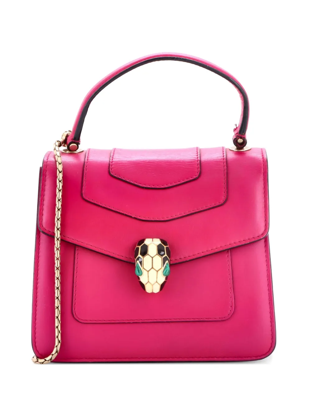 Bvlgari Pre-Owned Serpenti Forever Top Handle Bag Leather Medium satchel - Rosa