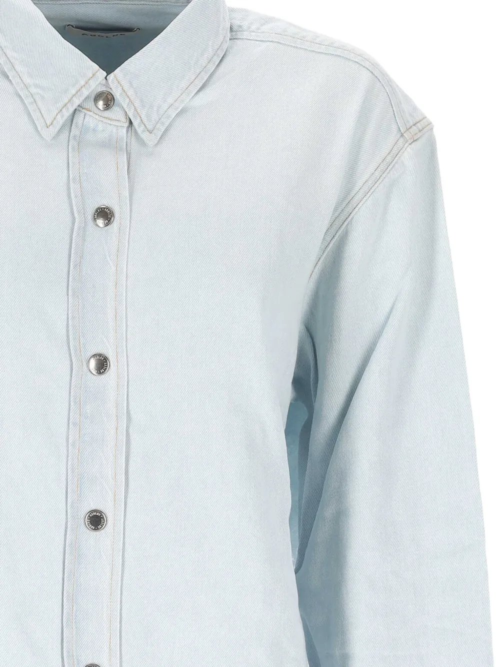 Agolde Cut-out Shirt in Blue, view 3