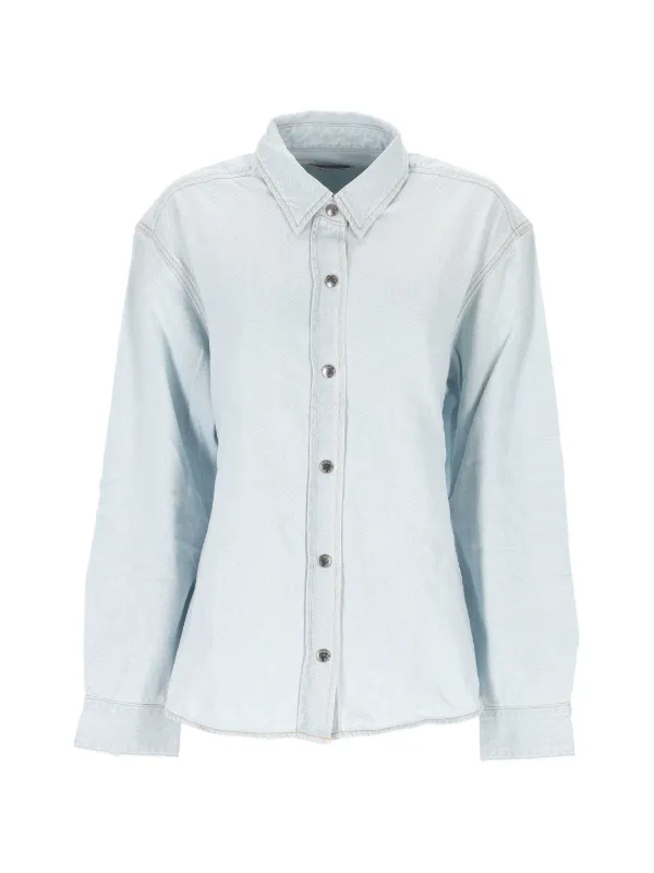 Agolde Cut-out Shirt in Blue