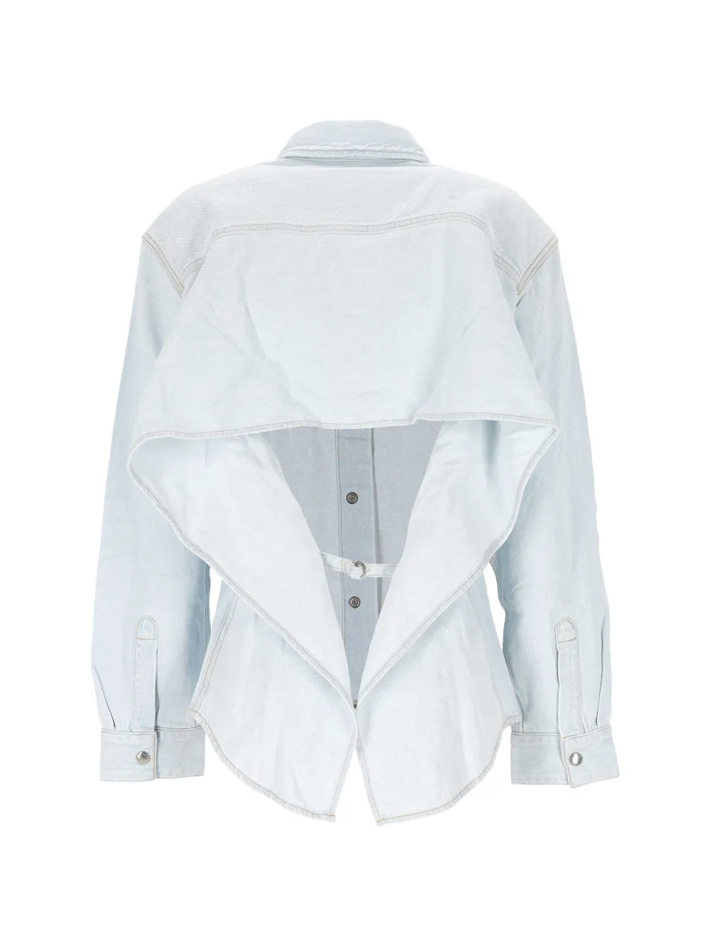 Agolde Cut-out Shirt in Blue, view 2