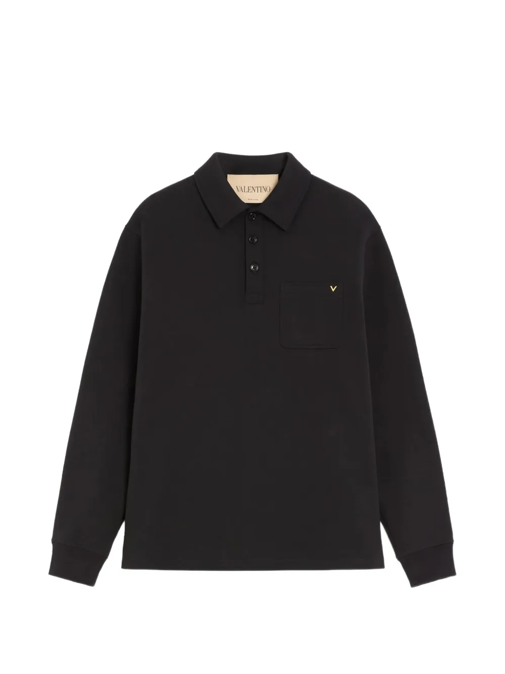 Valentino Garavani Polo con dettaglio VLOGO - Nero