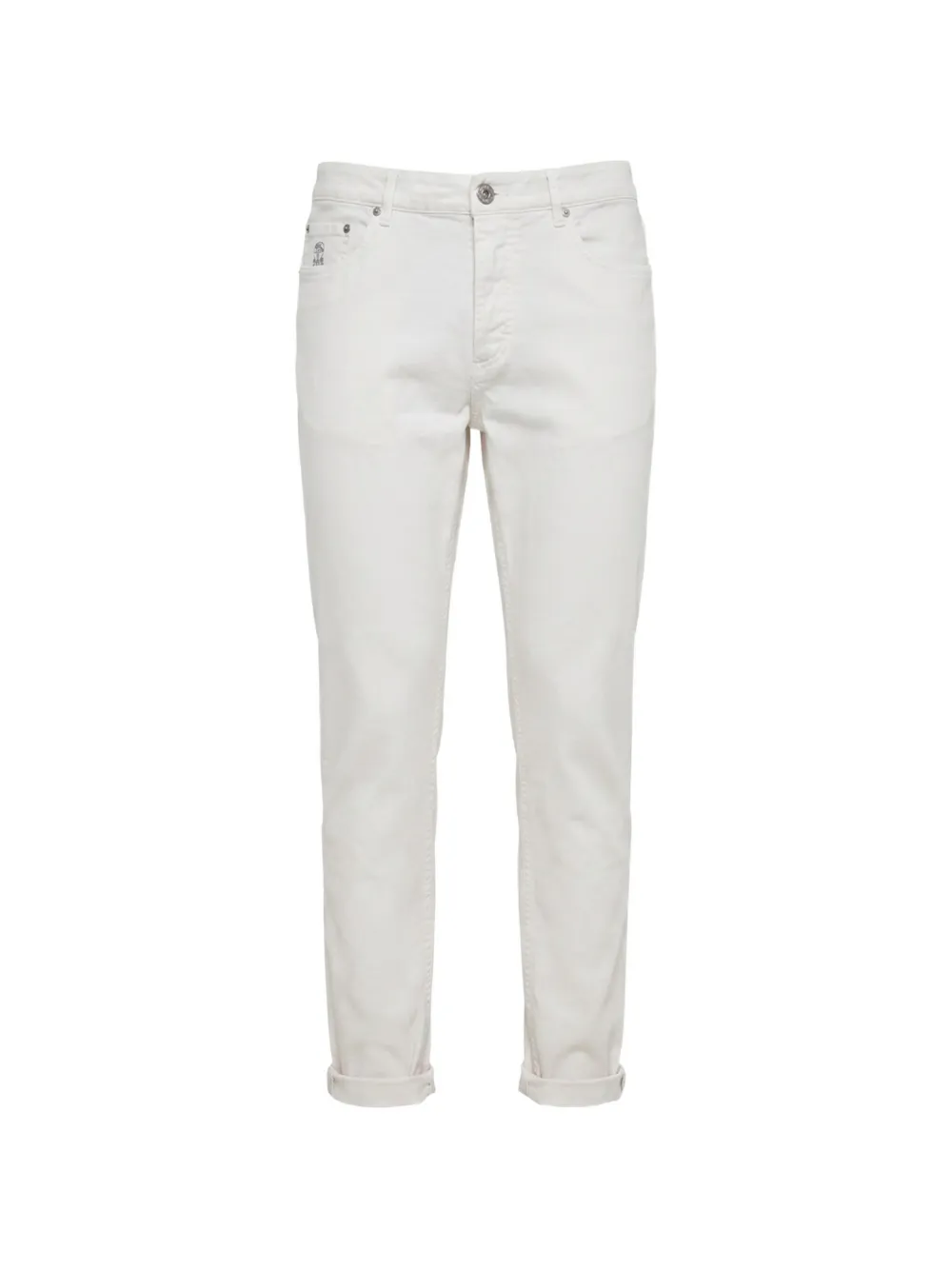 Brunello Cucinelli slim-fit jeans - Bianco