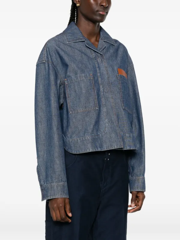 FENDI Chambray Denim Jacket | Blue | FARFETCH