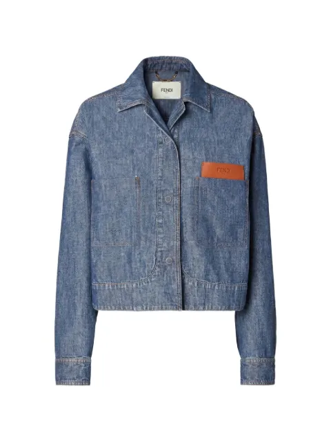 FENDI veste à patch logo