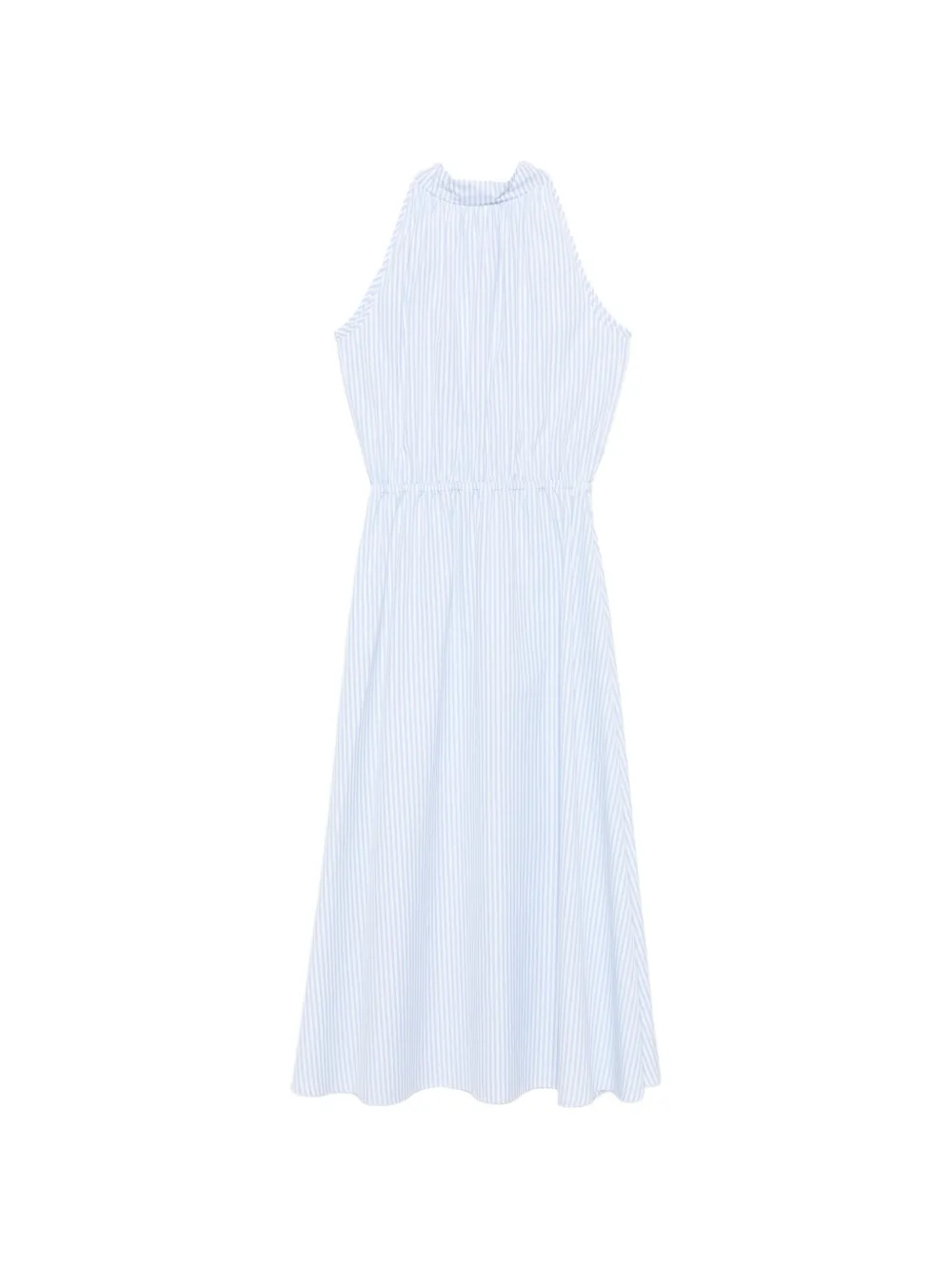 CRIDA Taormina striped halterneck midi dress - Blu