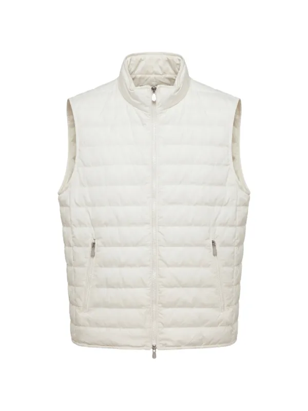 【BRUNELLO CUCINELLI】定価¥500000 リバーシブルベスト Brunello Cucinelli キルティング ベスト | ニュートラル | FARFETCH JP